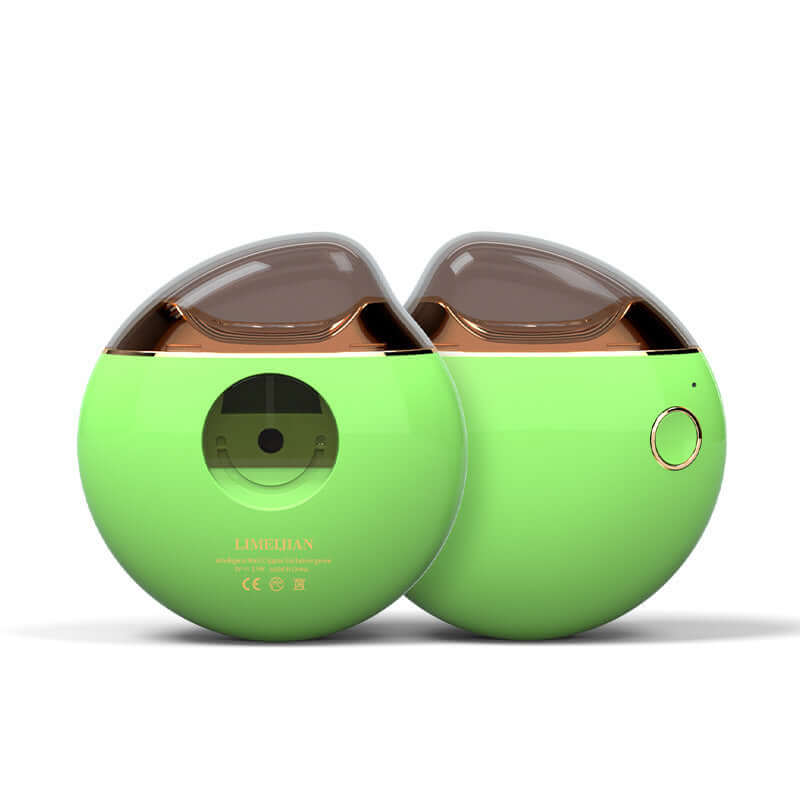 Stylish green electric nail clippers with ergonomic design for easy nail grooming and trimming.