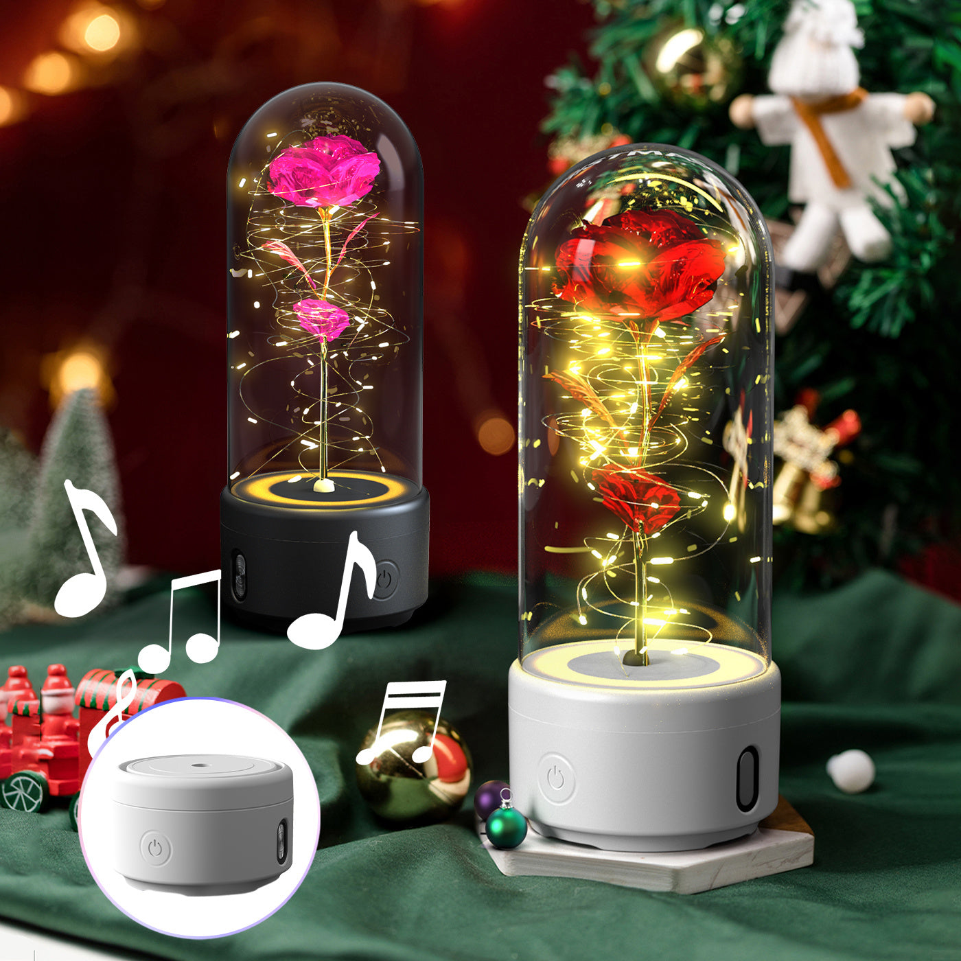 Rose Light & Bluetooth Speaker