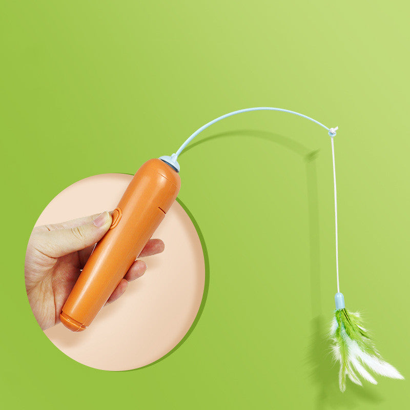 2-in-1 Feather Cat Toy