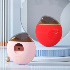 Electric nail clippers in pink and red design, perfect for precise nail care and grooming.