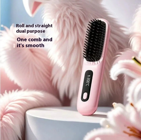 2-in-1 Wireless Hair Straightener