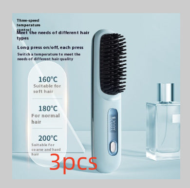 2-in-1 Wireless Hair Straightener