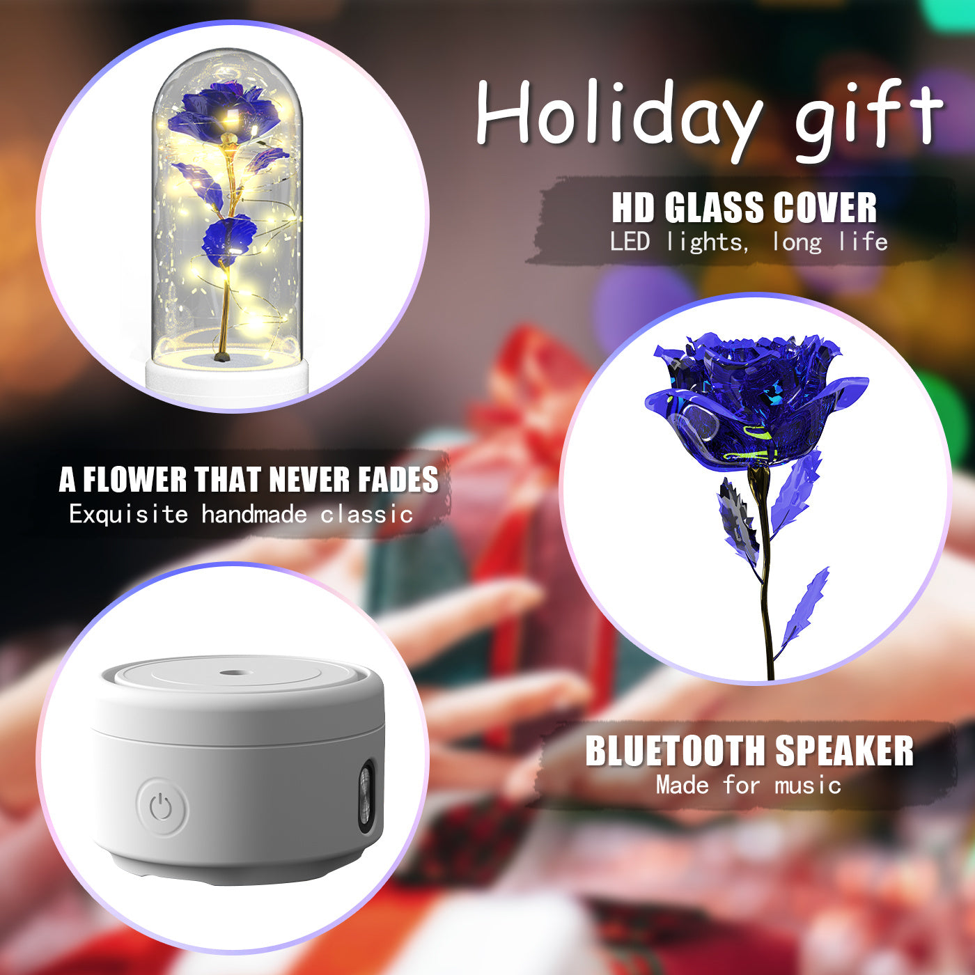 Rose Light & Bluetooth Speaker