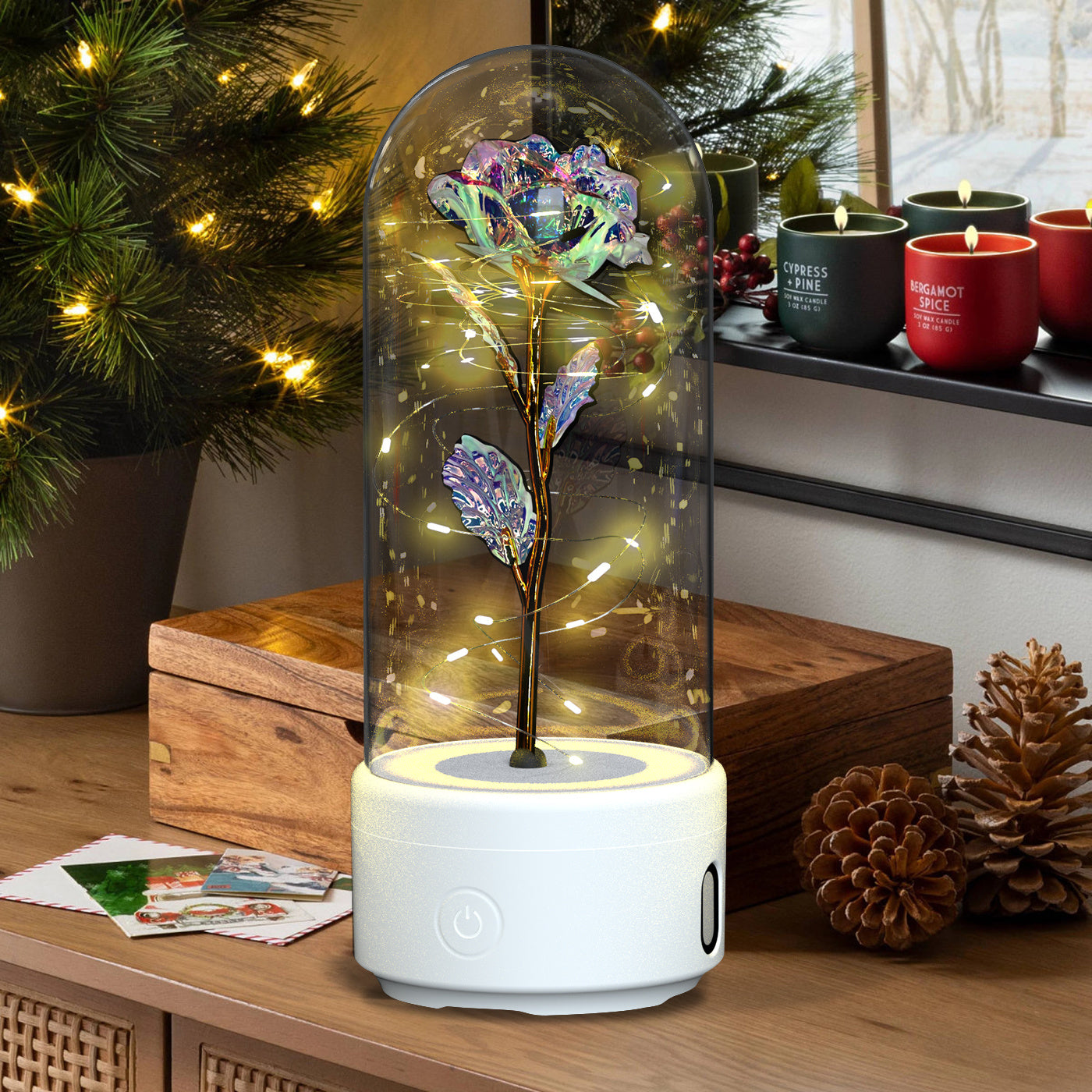 Rose Light & Bluetooth Speaker