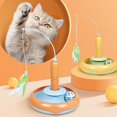2-in-1 Feather Cat Toy
